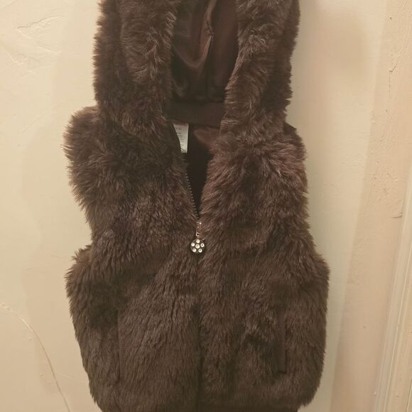 Gymboree Other - 🧡 Gymboree Brown Faux Fur Vest Kids 5-6